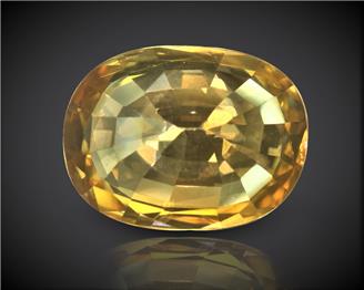 Yellow Zircon Natural Certified  5.47 CTS. ( 91914 )